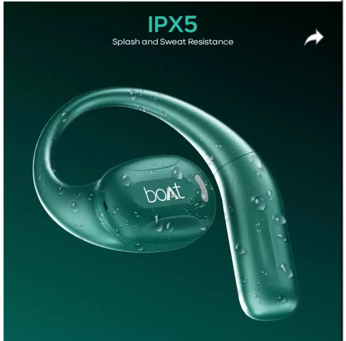 The IPX5 rating ensures protection against water splashes