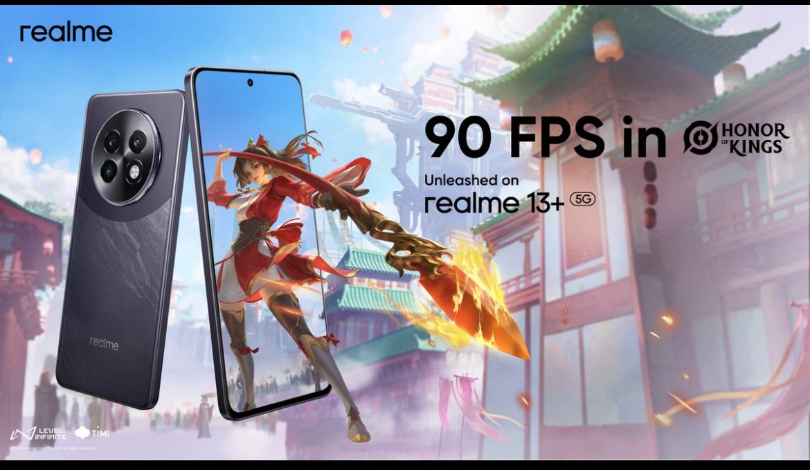 realme 13+ 5G has achieved the world’s first TÜV SÜD Lag-free Mobile Gaming Certificate